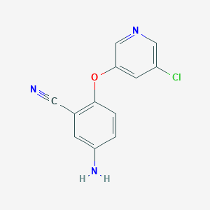3-Cyano-4-(3-chloro-5-pyridyloxy)aniline