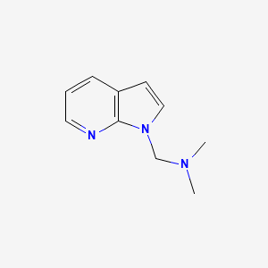 molecular formula C10H13N3 B8610559 dimethyl-(1H-pyrrolo[2,3-b]-pyridinyl-methyl)-amine 