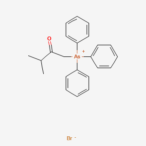 molecular formula C23H24AsBrO B8610585 Arsonium, (3-methyl-2-oxobutyl)triphenyl-, bromide CAS No. 121077-68-7