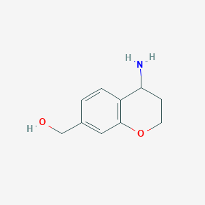 molecular formula C10H13NO2 B8610588 (4-Aminochroman-7-yl)-methanol 