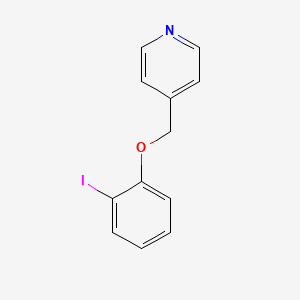molecular formula C12H10INO B8610605 4-[(2-Iodophenoxy)methyl]pyridine 