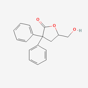 molecular formula C17H16O3 B8610632 2(3H)-Furanone, dihydro-5-(hydroxymethyl)-3,3-diphenyl- CAS No. 109093-00-7