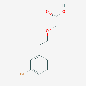 molecular formula C10H11BrO3 B8610710 2-[2-(3-Bromophenyl)ethoxy]acetic acid 