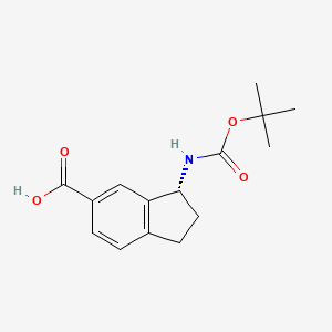(R)-3-(tert-Butoxycarbonylamino)-2,3-dihydro-1H-indene-5-carboxylic acid