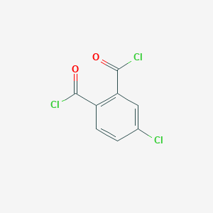 molecular formula C8H3Cl3O2 B8610945 4-Chlorobenzene-1,2-dicarbonyl dichloride CAS No. 62366-66-9