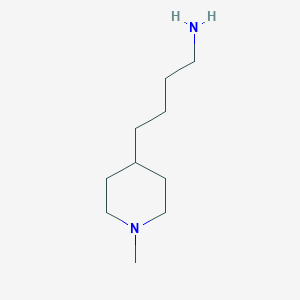 molecular formula C10H22N2 B8610957 4-(1-Methyl-piperidin-4-yl)-butylamine 