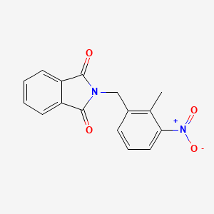 molecular formula C16H12N2O4 B8610960 N-(2-methyl-3-nitrophenyl)methyl-phthalimide 