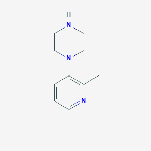 molecular formula C11H17N3 B8611008 1-(2,6-Dimethylpyridin-3-yl)piperazine 