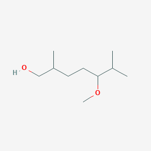 molecular formula C10H22O2 B8611036 5-Methoxy-2,6-dimethylheptan-1-OL CAS No. 62597-05-1