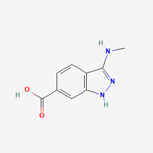 molecular formula C9H9N3O2 B8611048 3-(methylamino)-1H-indazole-6-carboxylic acid 