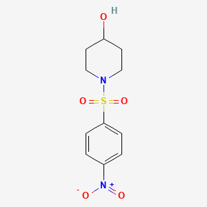 molecular formula C11H14N2O5S B8611111 1-(4-Nitrophenylsulfonyl)piperidin-4-ol 