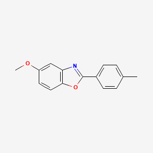 molecular formula C15H13NO2 B8611145 2-(4-Methylphenyl)-5-methoxybenzoxazole 