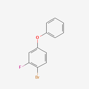 molecular formula C12H8BrFO B8611233 1-Bromo-2-fluoro-4-phenoxybenzene 