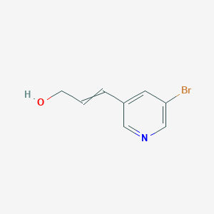 molecular formula C8H8BrNO B8611277 3-(5-Bromo-3-pyridinyl)prop-2-en-1-ol 