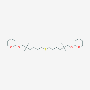 molecular formula C26H50O4S B8611297 2H-Pyran, 2,2'-[thiobis[(2,2-dimethyl-6,1-hexanediyl)oxy]]bis[tetrahydro- CAS No. 412937-68-9