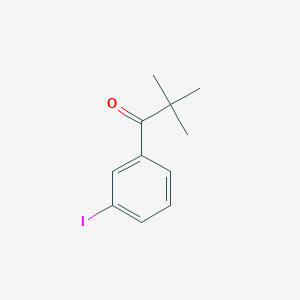 molecular formula C11H13IO B8611362 1-(3-Iodo-phenyl)-2,2-dimethyl-propan-1-one 