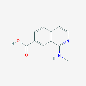 molecular formula C11H10N2O2 B8611365 1-(Methylamino)isoquinoline-7-carboxylic acid 
