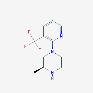 molecular formula C11H14F3N3 B8611394 (S)-3-Methyl-1-(3-trifluoromethylpyridin-2-yl)piperazine 
