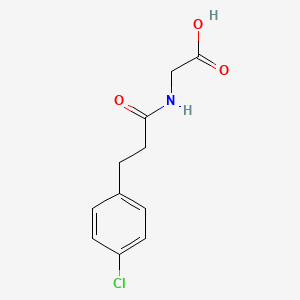 molecular formula C11H12ClNO3 B8611396 [3-(4-Chloro-phenyl)-propionylamino]-acetic acid 