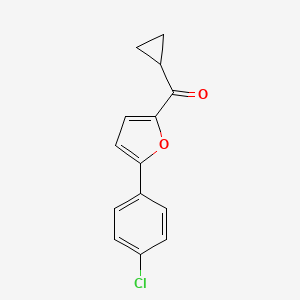molecular formula C14H11ClO2 B8611403 [5-(4-Chlorophenyl)furan-2-yl](cyclopropyl)methanone CAS No. 61019-12-3