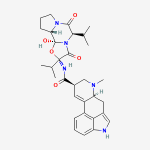 molecular formula C31H39N5O5 B8611413 (6aS,9R)-N-[(1S,2S,4R,7R)-2-hydroxy-5,8-dioxo-4,7-di(propan-2-yl)-3-oxa-6,9-diazatricyclo[7.3.0.02,6]dodecan-4-yl]-7-methyl-6,6a,8,9-tetrahydro-4H-indolo[4,3-fg]quinoline-9-carboxamide 