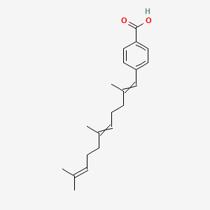 molecular formula C21H28O2 B8611420 4-(2,6,10-Trimethylundeca-1,5,9-trien-1-yl)benzoic acid CAS No. 90394-57-3