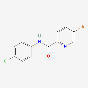 molecular formula C12H8BrClN2O B8611428 5-Bromo-pyridine-2-carboxylic acid (4-chloro-phenyl)-amide 