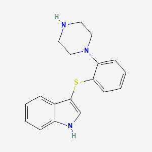 3-(2-piperazin-1-yl-phenylsulfanyl)-1H-indole