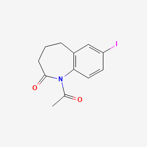1-Acetyl-7-iodo-1,3,4,5-tetrahydro-2H-1-benzazepin-2-one