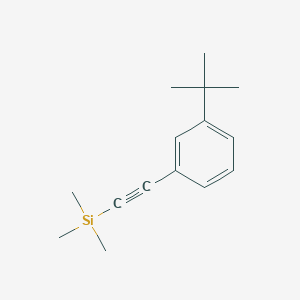 molecular formula C15H22Si B8611518 (3-tert-Butyl-phenylethynyl)-trimethyl-silane CAS No. 135883-31-7