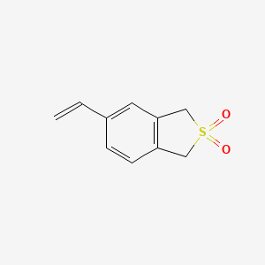 molecular formula C10H10O2S B8611555 5-Ethenyl-1,3-dihydro-2H-2-benzothiophene-2,2-dione CAS No. 881880-92-8