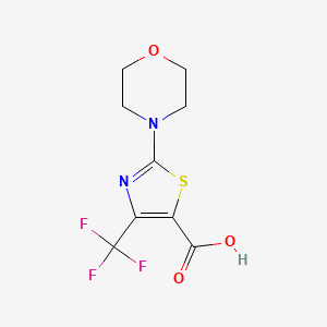 molecular formula C9H9F3N2O3S B8611567 2-Morpholino-4-(trifluoromethyl)thiazole-5-carboxylic acid 