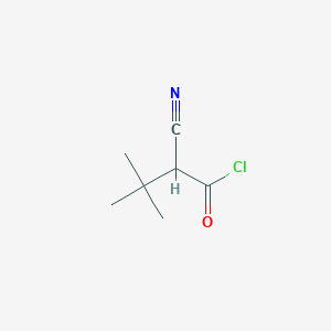 2-Cyano-3,3-dimethylbutanoyl chloride