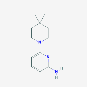 molecular formula C12H19N3 B8611602 6-(4,4-Dimethylpiperidin-1-yl)pyridin-2-amine 