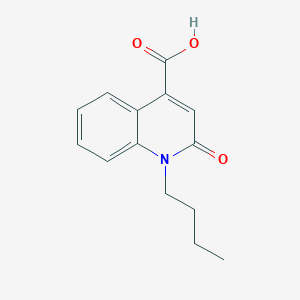 molecular formula C14H15NO3 B8611633 1-Butyl-2-oxo-quinoline-4-carboxylic acid 