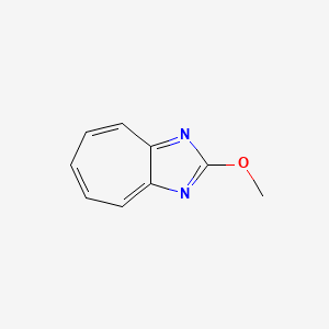 molecular formula C9H8N2O B8611648 2-Methoxycyclohepta[d]imidazole CAS No. 1009-24-1