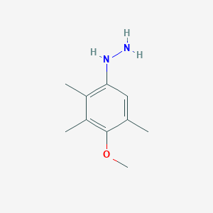 molecular formula C10H16N2O B8611652 4-Hydrazino-2,3,6trimethylanisole 
