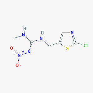 molecular formula C6H8ClN5O2S B8611692 N-(2-chloro-5-thiazolylmethyl)-N'-methyl-N