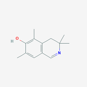 molecular formula C13H17NO B8611722 6-Isoquinolinol, 3,4-dihydro-3,3,5,7-tetramethyl- CAS No. 184906-26-1