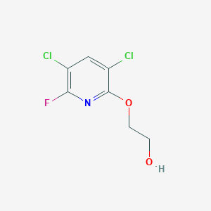 molecular formula C7H6Cl2FNO2 B8611782 2-(3,5-Dichloro-6-fluoro-2-pyridyloxy)ethanol CAS No. 62271-03-8
