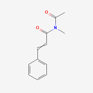 molecular formula C12H13NO2 B8611797 N-Acetyl-N-methyl-3-phenylprop-2-enamide CAS No. 130296-26-3