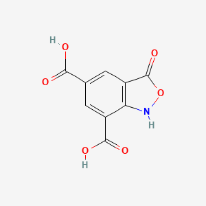 B8611828 3-Oxo-1,3-dihydro-2,1-benzoxazole-5,7-dicarboxylic acid CAS No. 62609-91-0