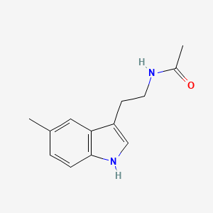 molecular formula C13H16N2O B8611949 N-[2-(5-methyl-1H-indol-3-yl)ethyl]acetamide 