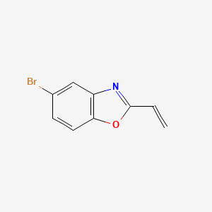 molecular formula C9H6BrNO B8611976 5-Bromo-2-vinyl-benzooxazole 