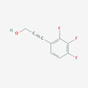 molecular formula C9H5F3O B8611987 3-(2,3,4-Trifluorophenyl)-2-propyne-1-ol 