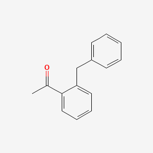 molecular formula C15H14O B8612005 Ethanone, 1-[2-(phenylmethyl)phenyl]- CAS No. 61608-94-4