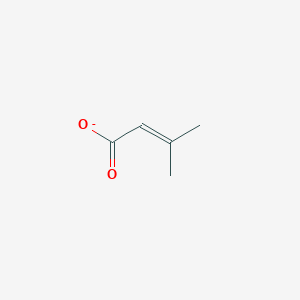 molecular formula C5H7O2- B8612036 3-Methylbut-2-enoate 