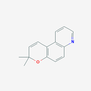molecular formula C14H13NO B8612043 3,3-dimethyl-3H-pyrano[3,2-f]quinoline 