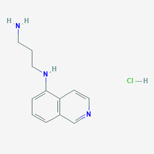 molecular formula C12H16ClN3 B8612068 N-(5-Isoquinolyl)-1,3-propylenediamine hydrochloride CAS No. 651307-02-7