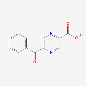 molecular formula C12H8N2O3 B8612099 5-Benzoylpyrazine-2-carboxylic acid 